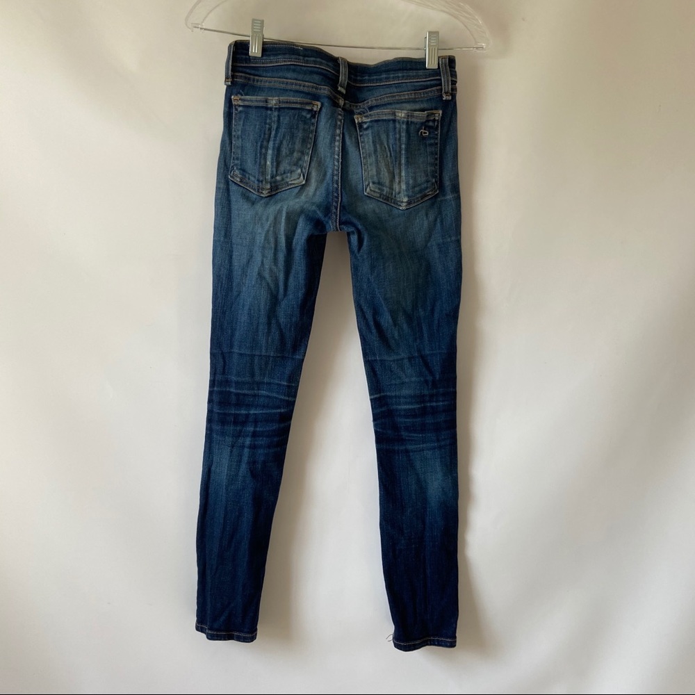 Rag & Bone Custom Knee Rip Skinny Jeans - Picture 4 of 7